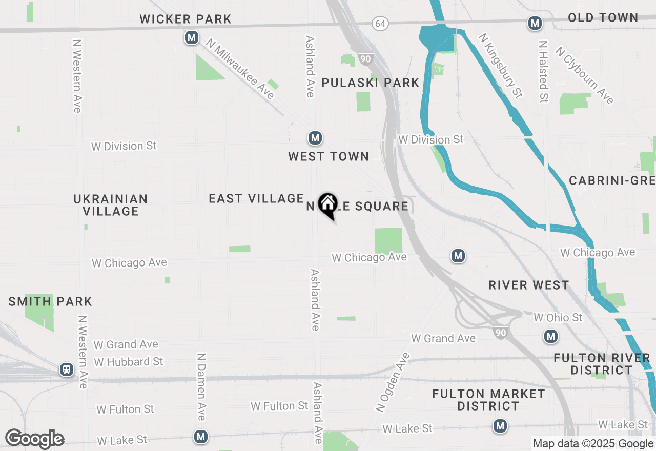 Map of 1536 W Chestnut Street, Chicago, IL 60642