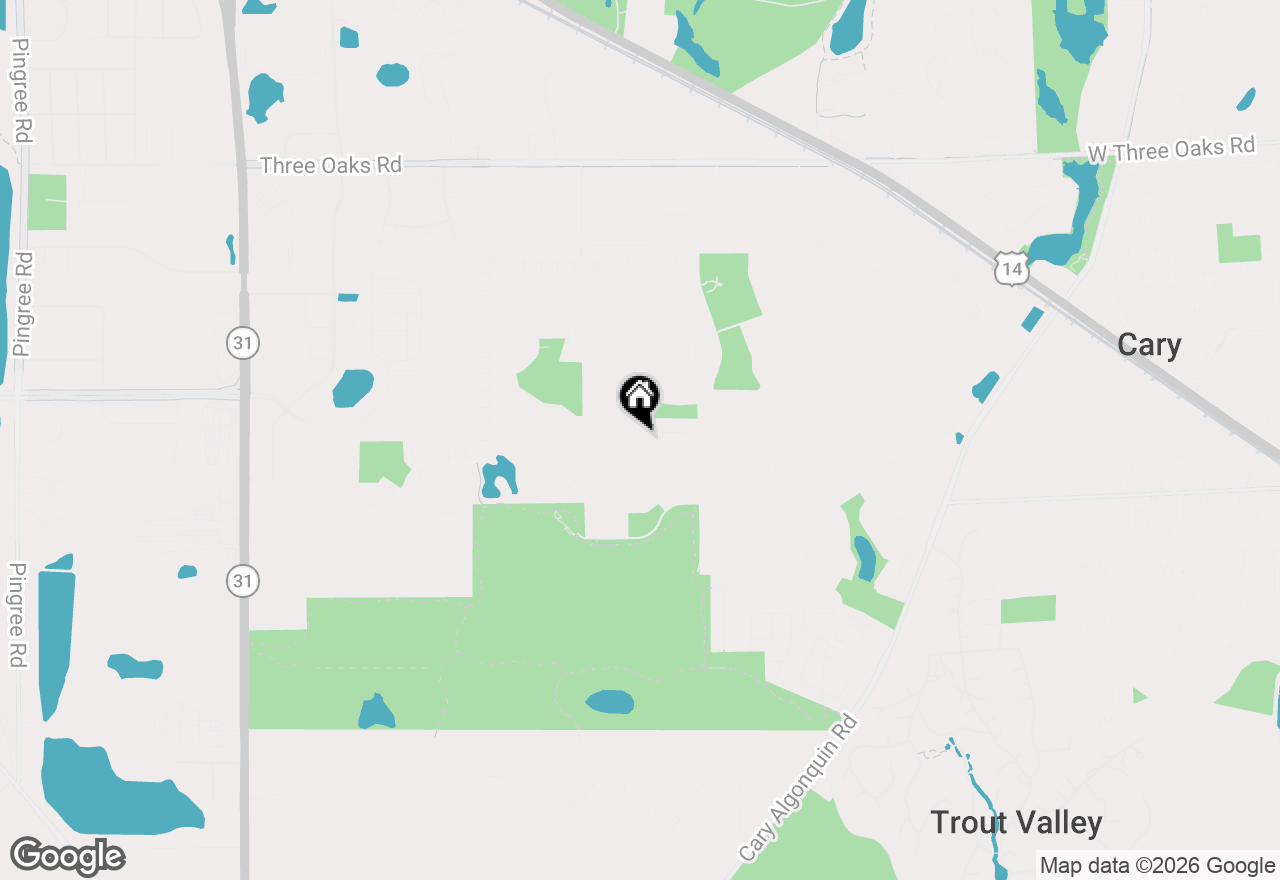 Map of 75 Hampton Street, Cary, IL 60013