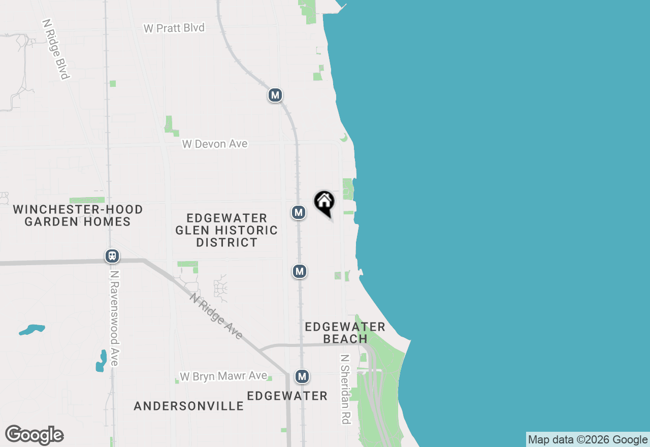 Map of 6134 N Kenmore Avenue #205, Chicago, IL 60660