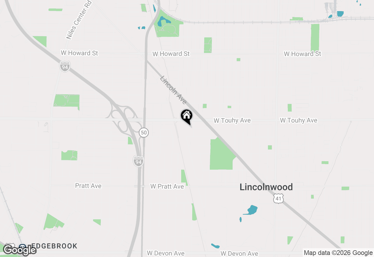 Map of 4545 W Touhy Avenue #217W, Lincolnwood, IL 60712