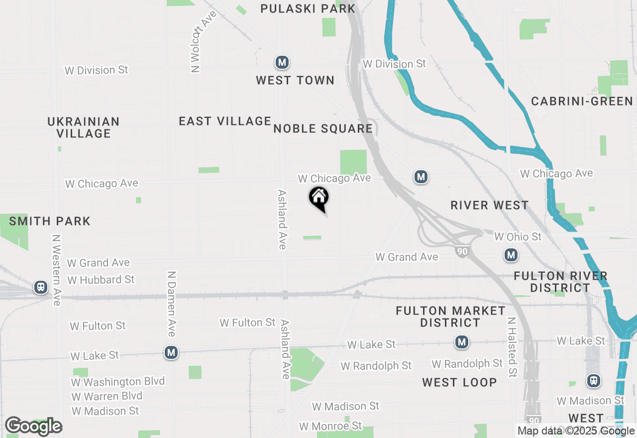 Map of 1448 W Erie Street #1, Chicago, IL 60642