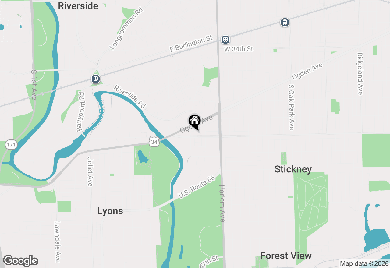 Map of 7330 39th Street #3, Lyons, IL 60534