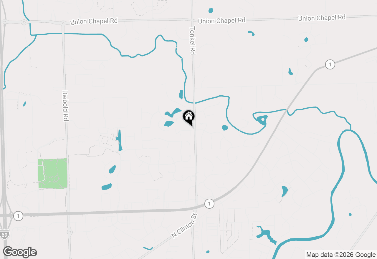 Map of 5351 Copper Horse Trail, Fort Wayne, IN 46845