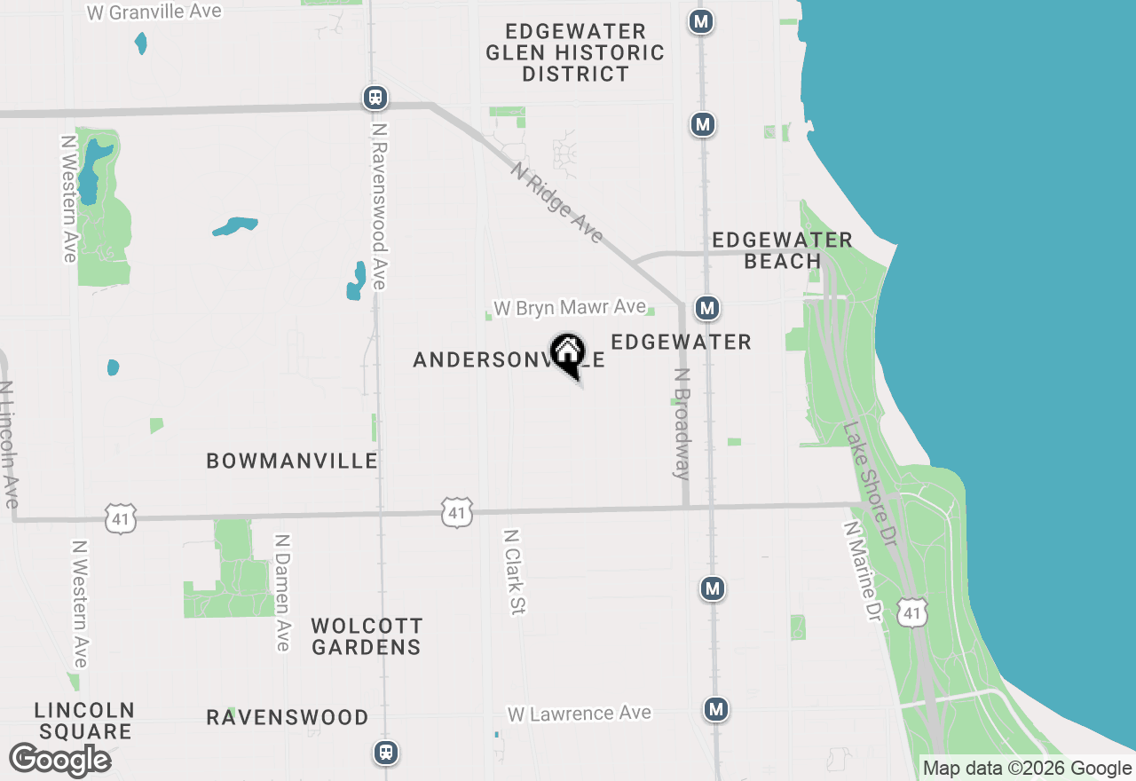 Map of 1415 W Rascher Avenue #302, Chicago, IL 60640