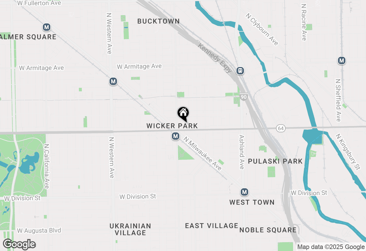 Map of 1616 N Winchester Avenue, Chicago, IL 60622