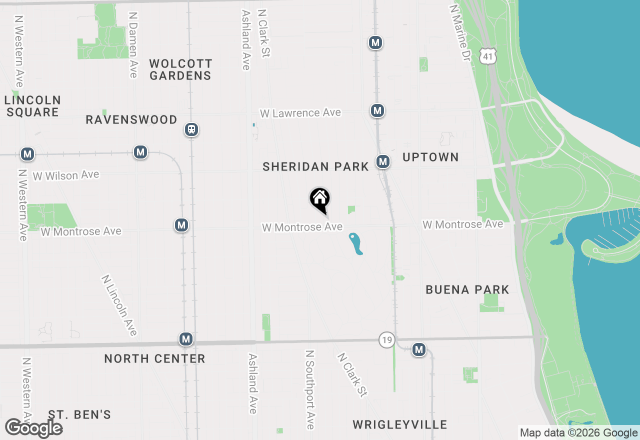 Map of 4411 N Beacon Street #1, Chicago, IL 60640