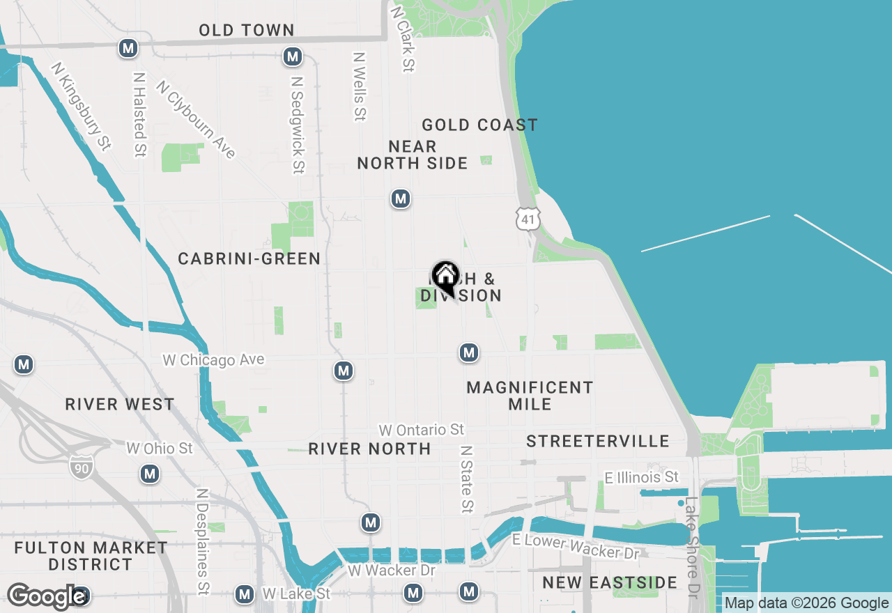 Map of 33 W Delaware Place #11C, Chicago, IL 60610