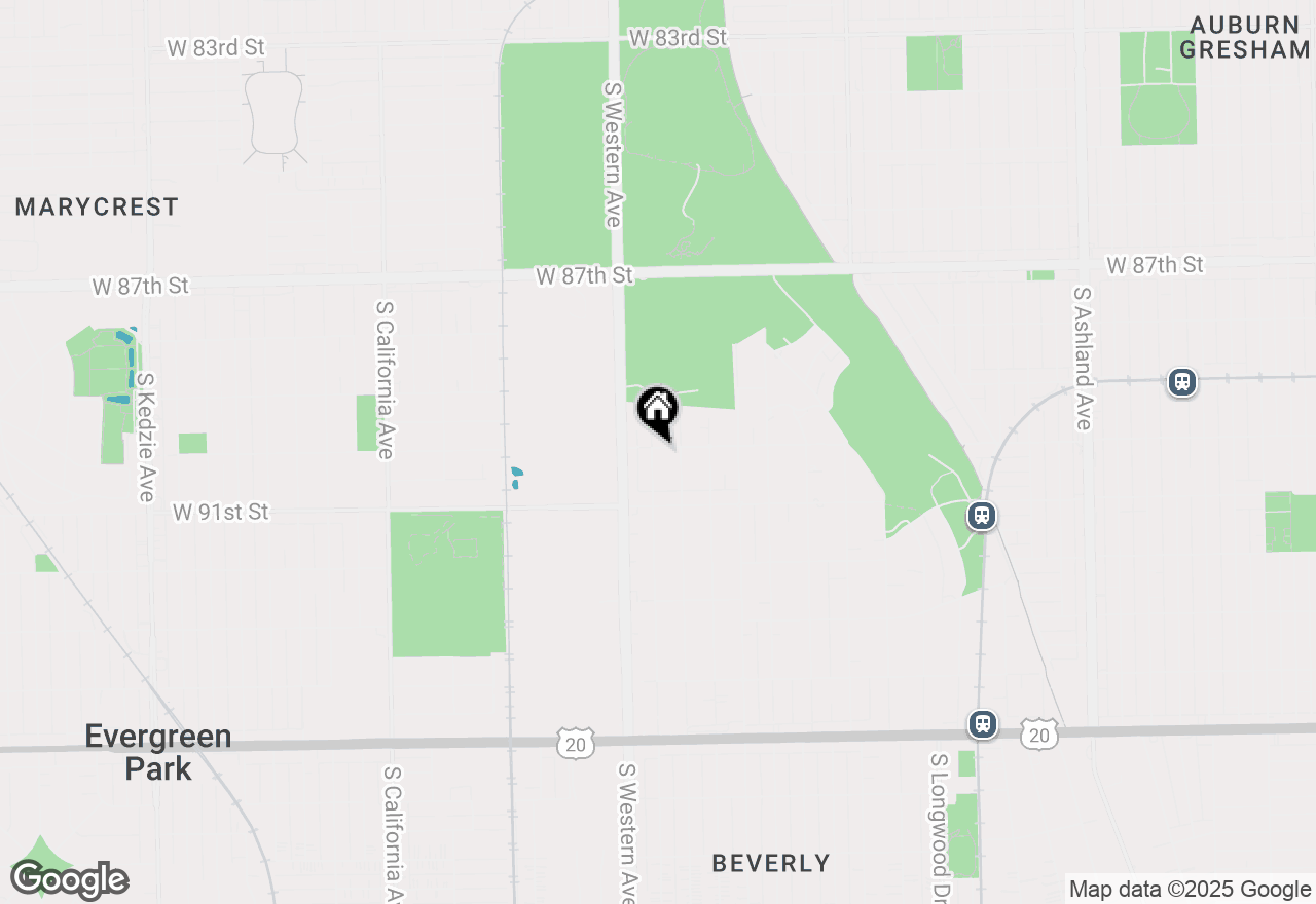 Map of 9001 S Claremont Avenue, Chicago, IL 60643