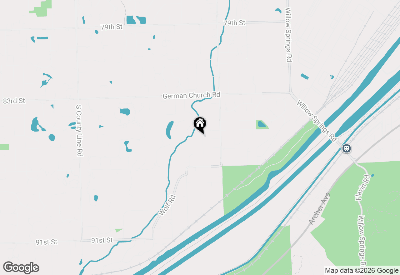 Map of 8517 Arizona Trail, Willow Springs, IL 60480