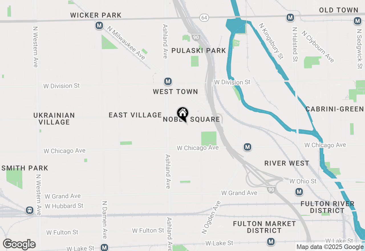 Map of 1503 W Walton Street #A, Chicago, IL 60642