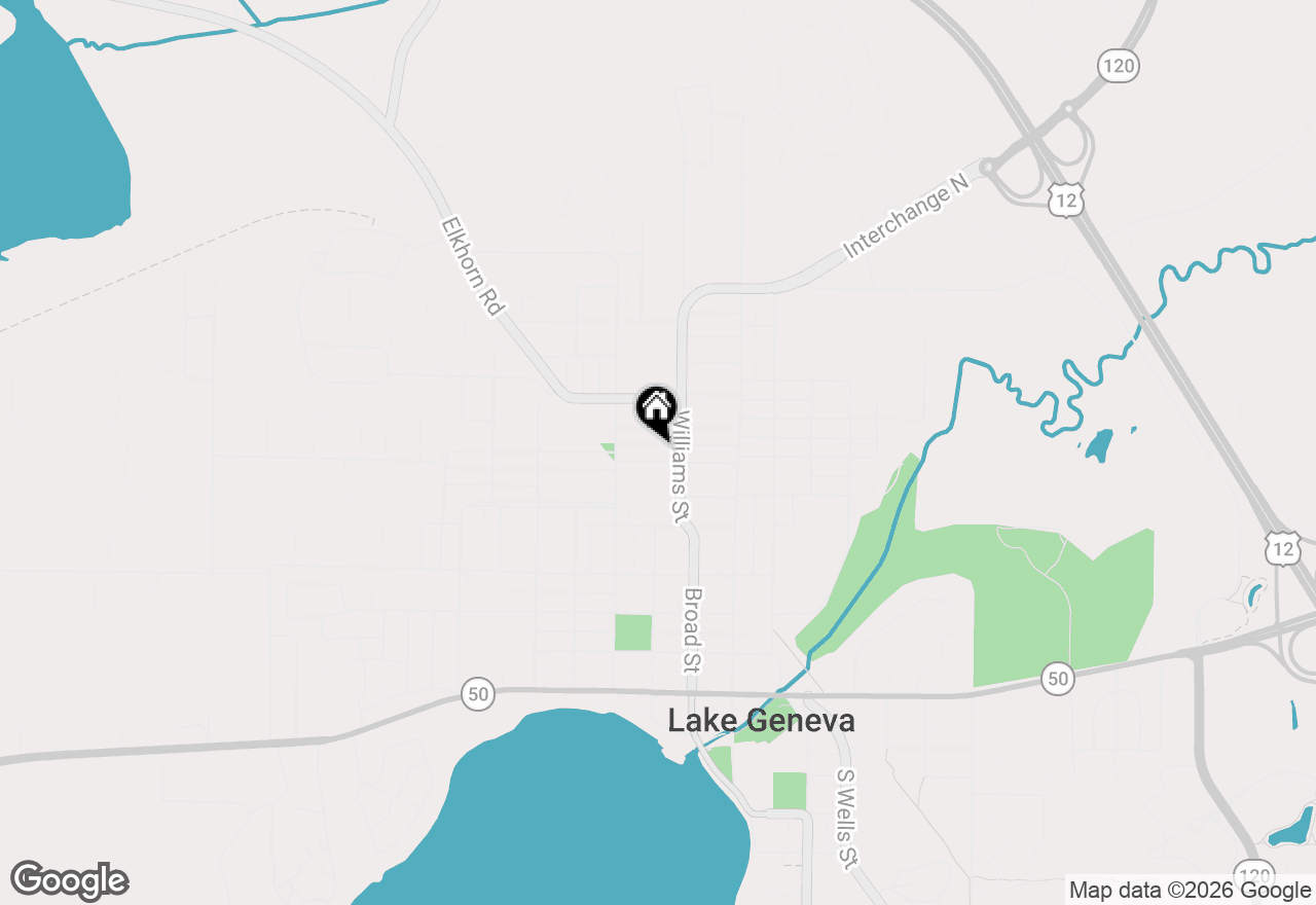 Map of 923 Marshall St, Lake Geneva, WI 53147