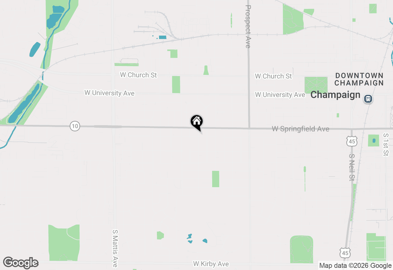 Map of 1202 W Healey Street, Champaign, IL 61821