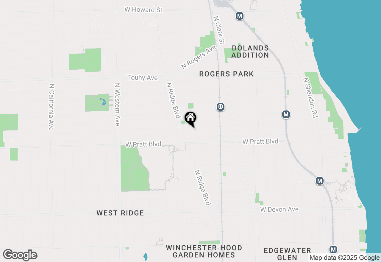 Map of 1942 W Farwell Avenue #1W, Chicago, IL 60626