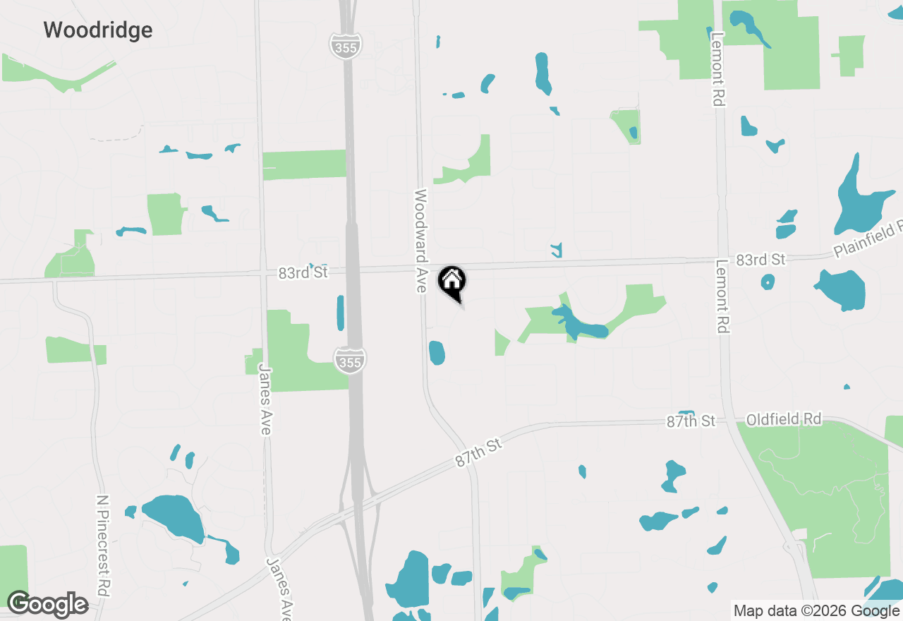 Map of 3444 Drover Lane, Darien, IL 60561