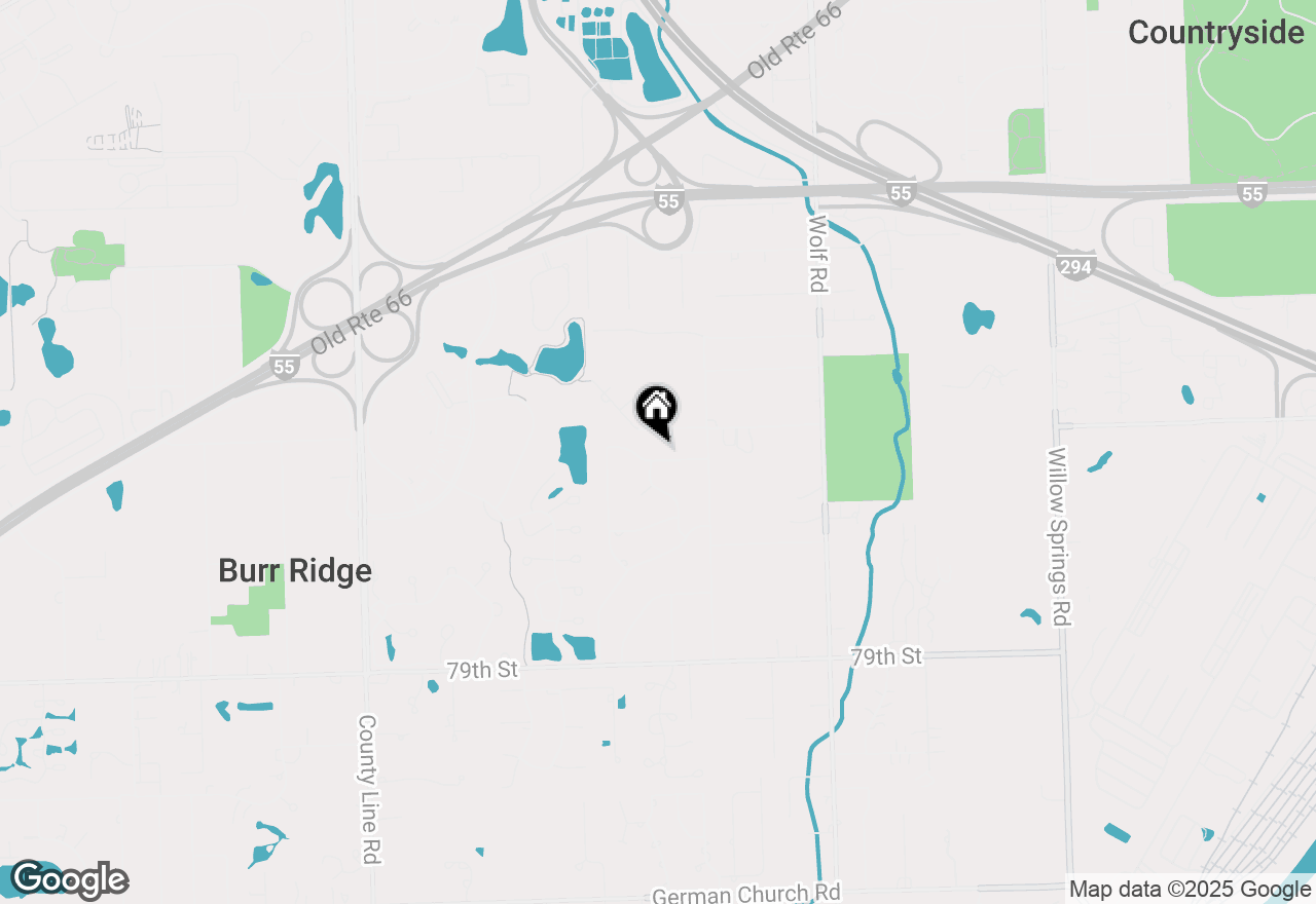 Map of 11448 Ridgewood Lane, Burr Ridge, IL 60527