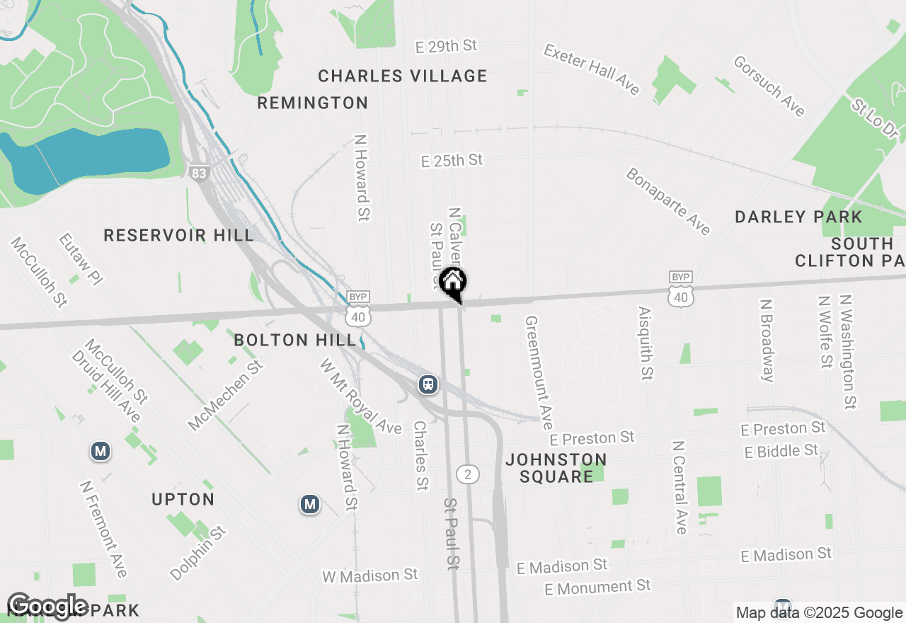 Map of 135 E North Avenue #2, Baltimore, MD 21202