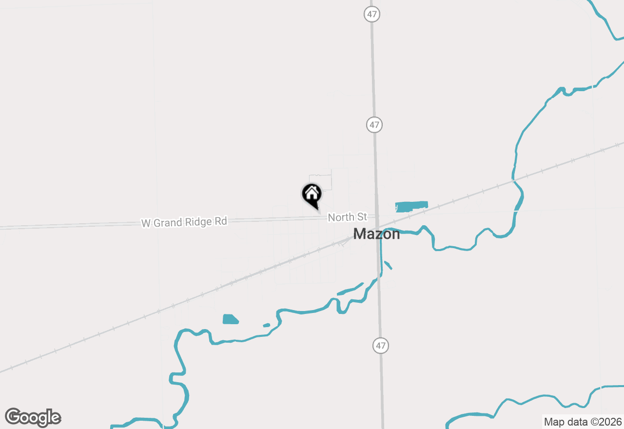Map of 704 North Street, Mazon, IL 60444