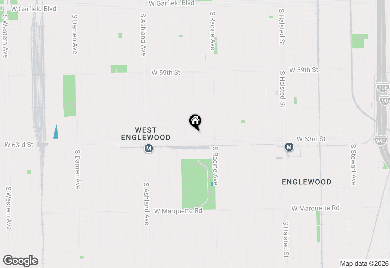 Map of 6230 S Throop Street, Chicago, IL 60636