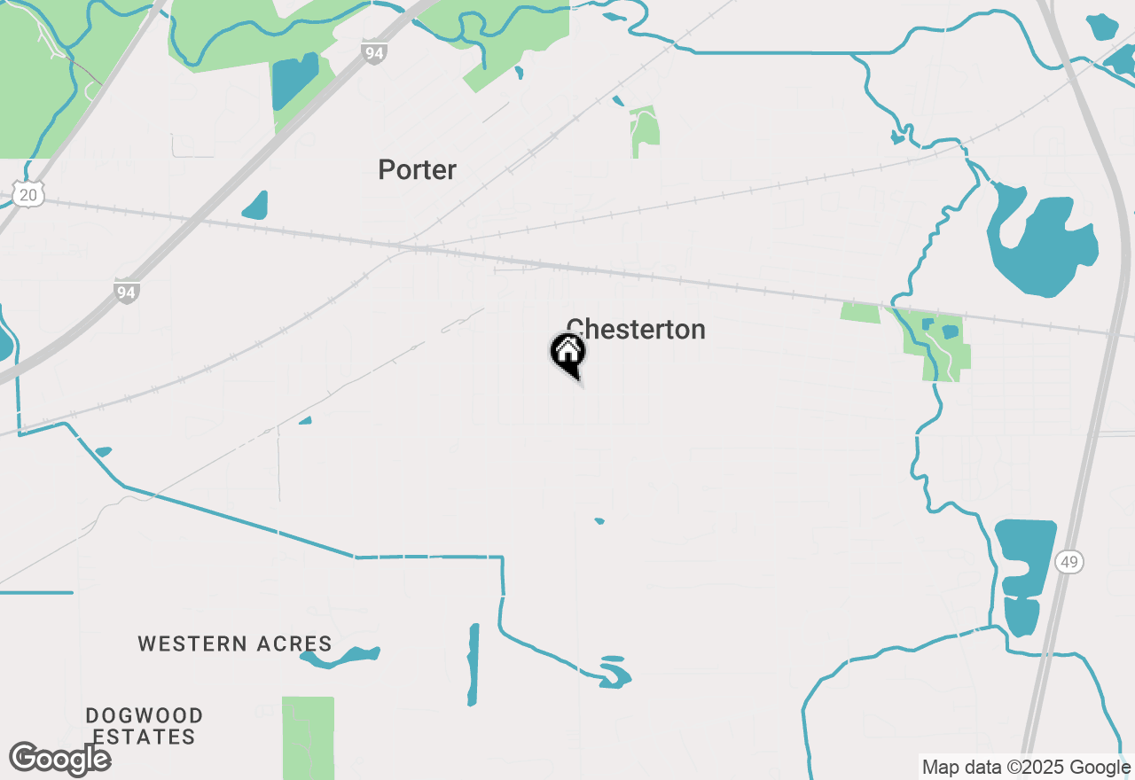 Map of 1120 W Lincoln Avenue, Chesterton, IN 46304