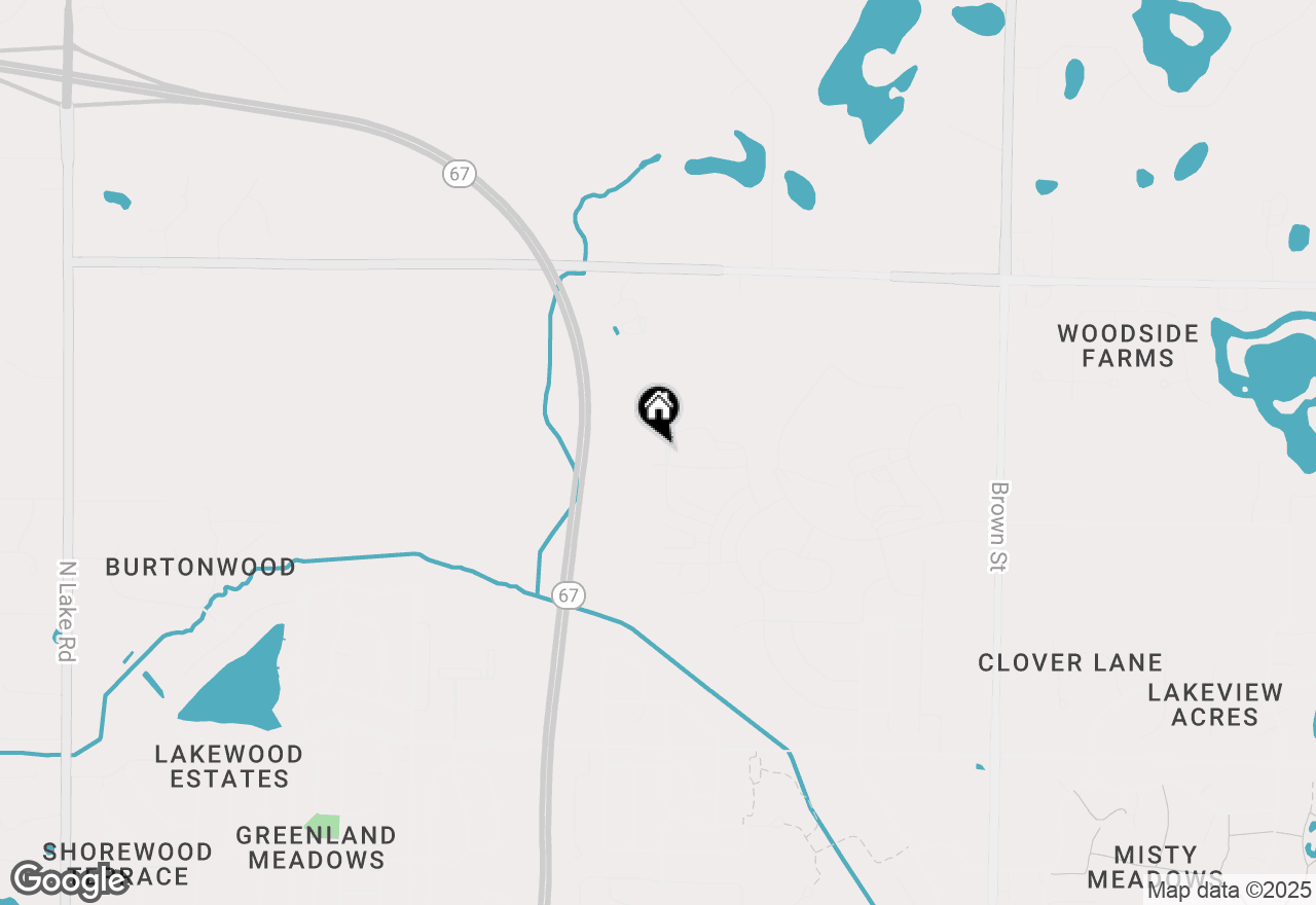 Map of 1672 Switchgrass St, Oconomowoc, WI 53066