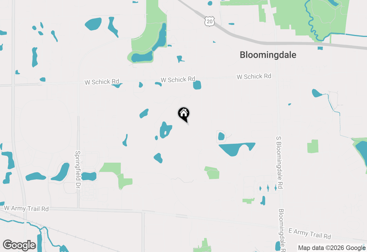 Map of 164 Roslyn Place, Bloomingdale, IL 60108