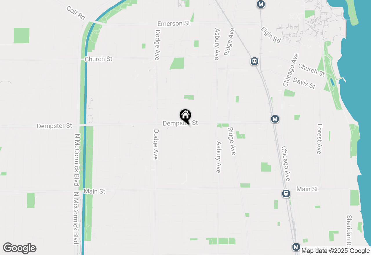 Map of 1232 Florence Avenue, Evanston, IL 60202