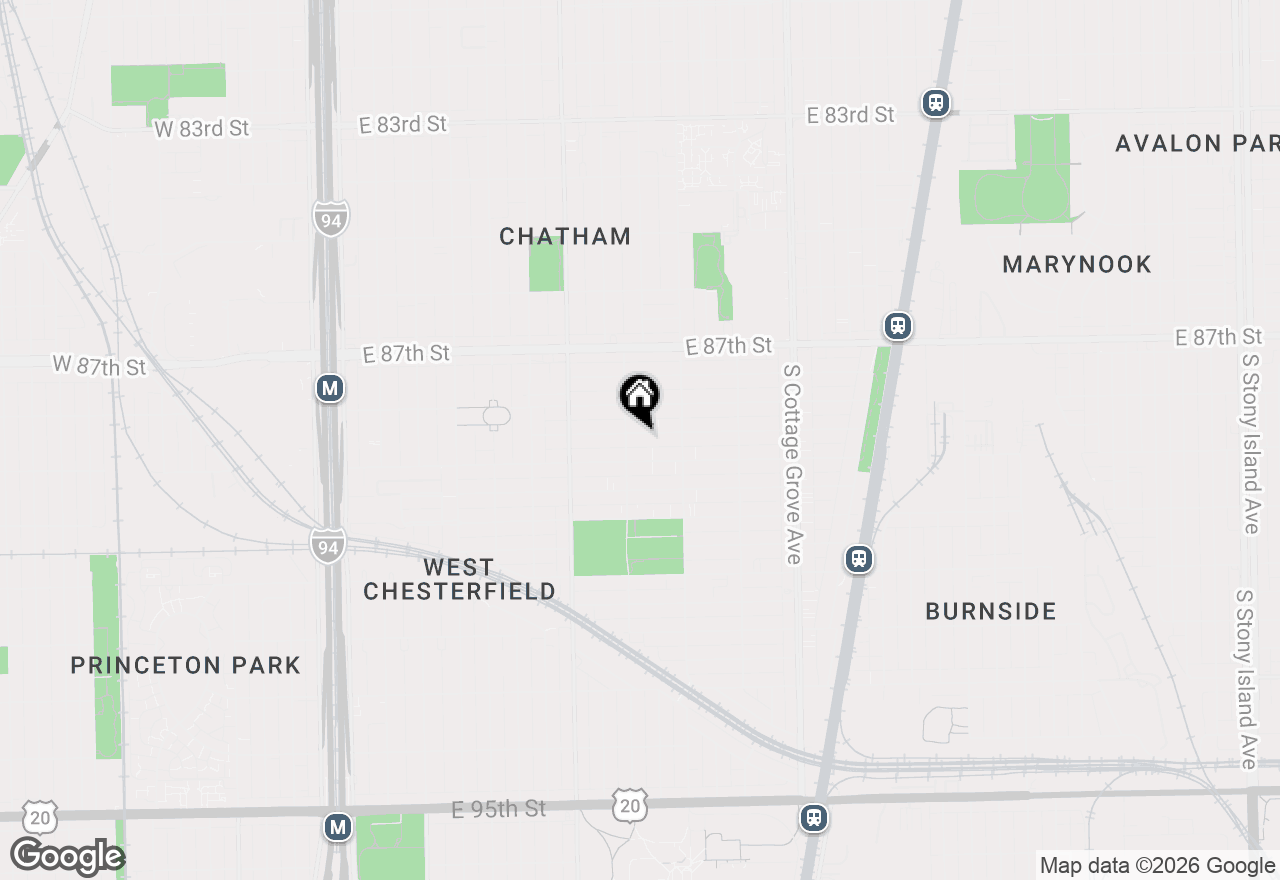 Map of 511 E 88th Place, Chicago, IL 60619