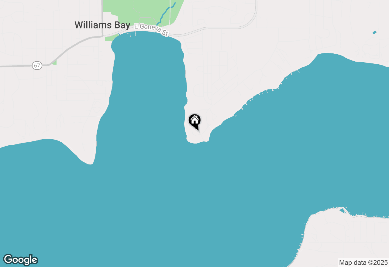 Map of 241 Circle Pkwy, Williams Bay, WI 53191