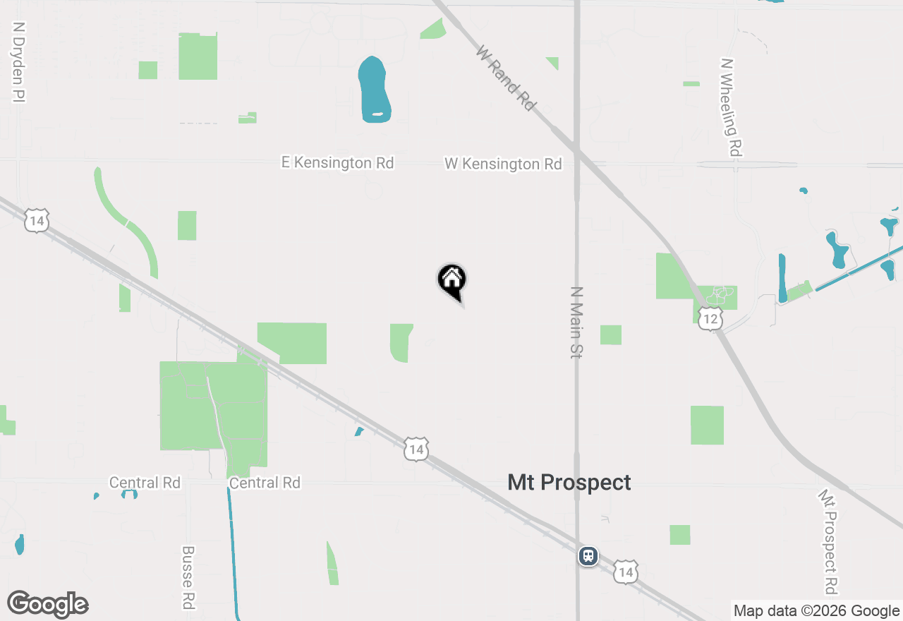 Map of 406 N Prospect Manor Avenue, Mount Prospect, IL 60056