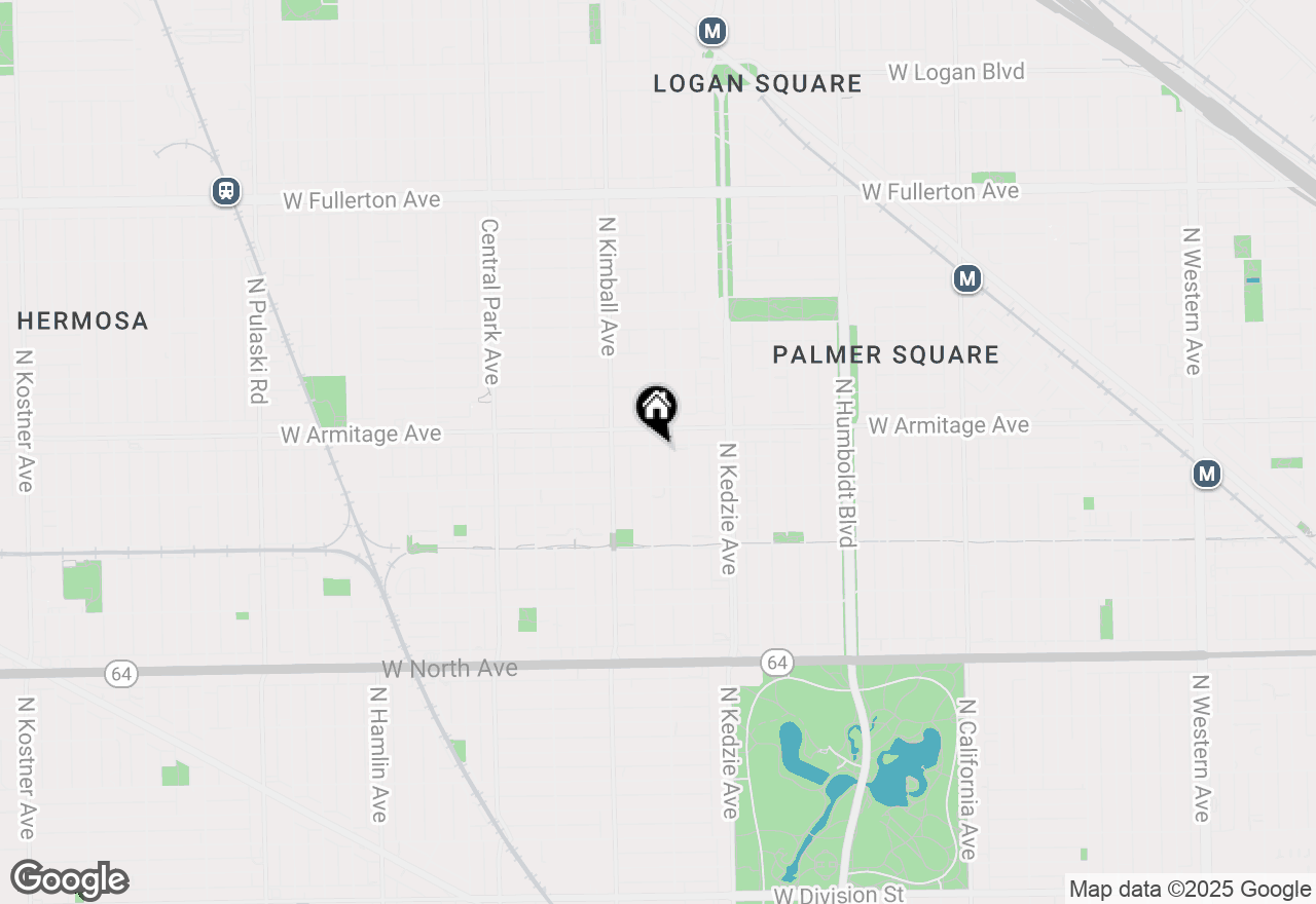 Map of 1937 N Spaulding Avenue #2, Chicago, IL 60647