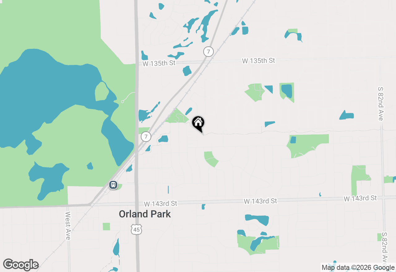 Map of 9208 W 140th Street #2SW, Orland Park, IL 60462