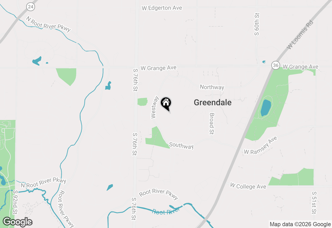Map of 7218 Elberton Ave, Greendale, WI 53129