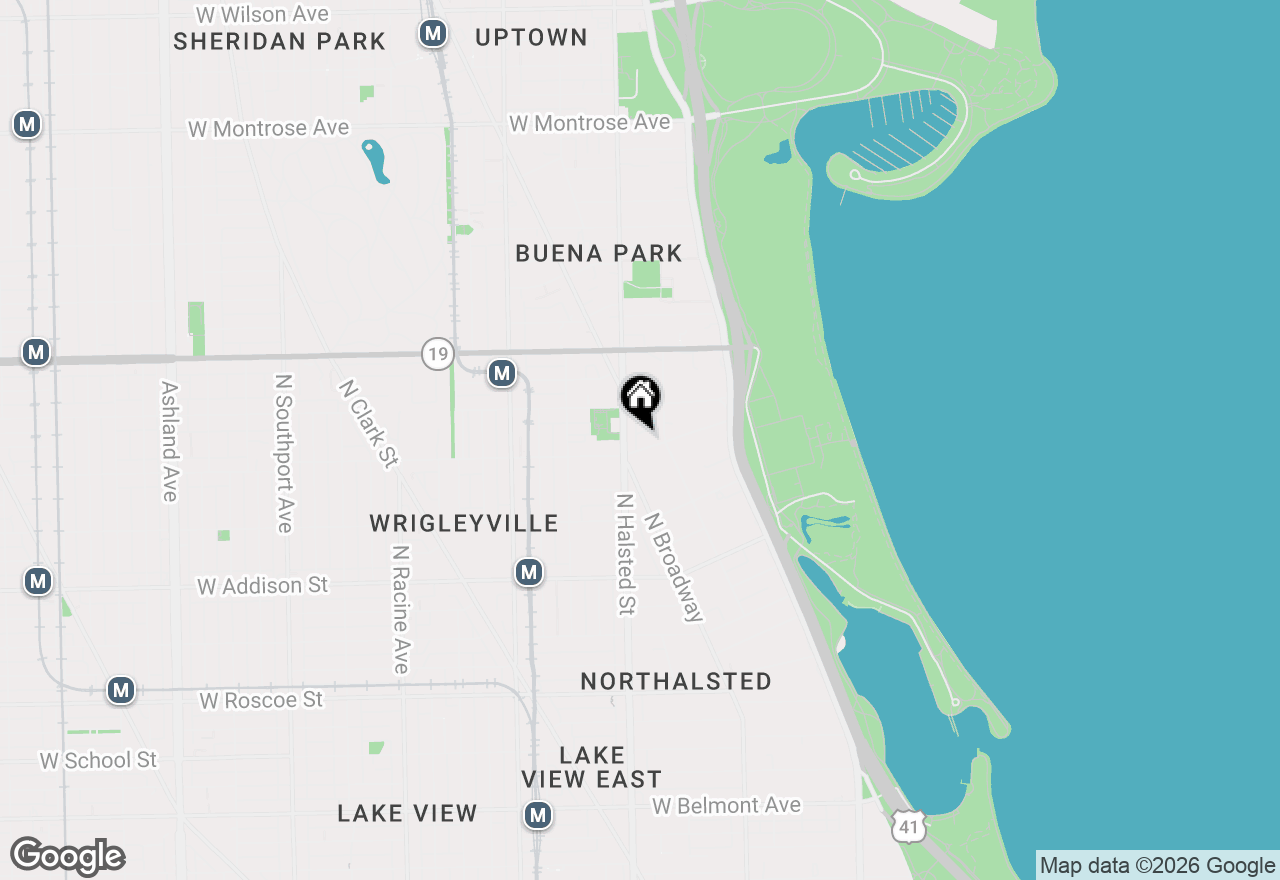 Map of 724 W Grace Street #1, Chicago, IL 60613
