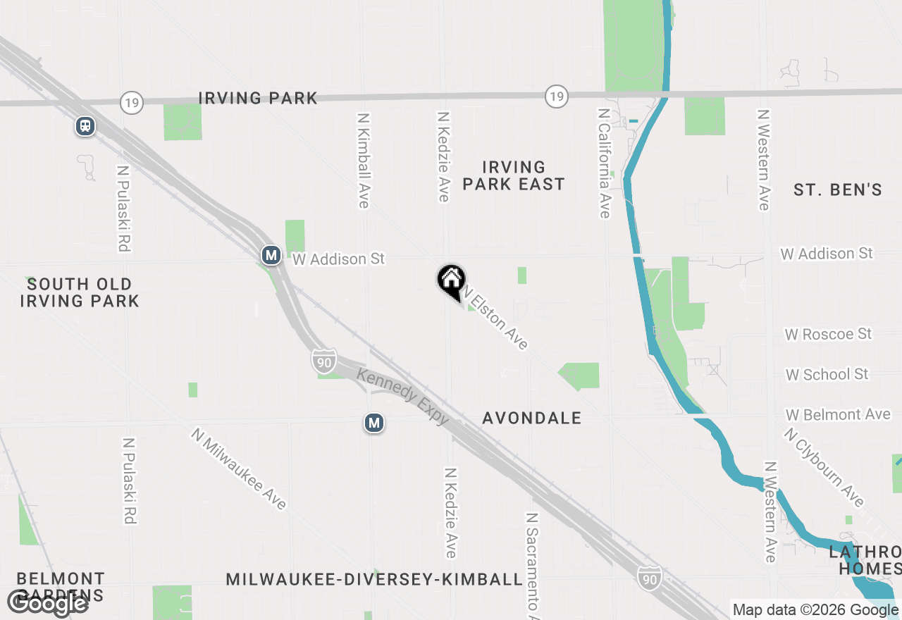 Map of 3451 N Kedzie Avenue, Chicago, IL 60618