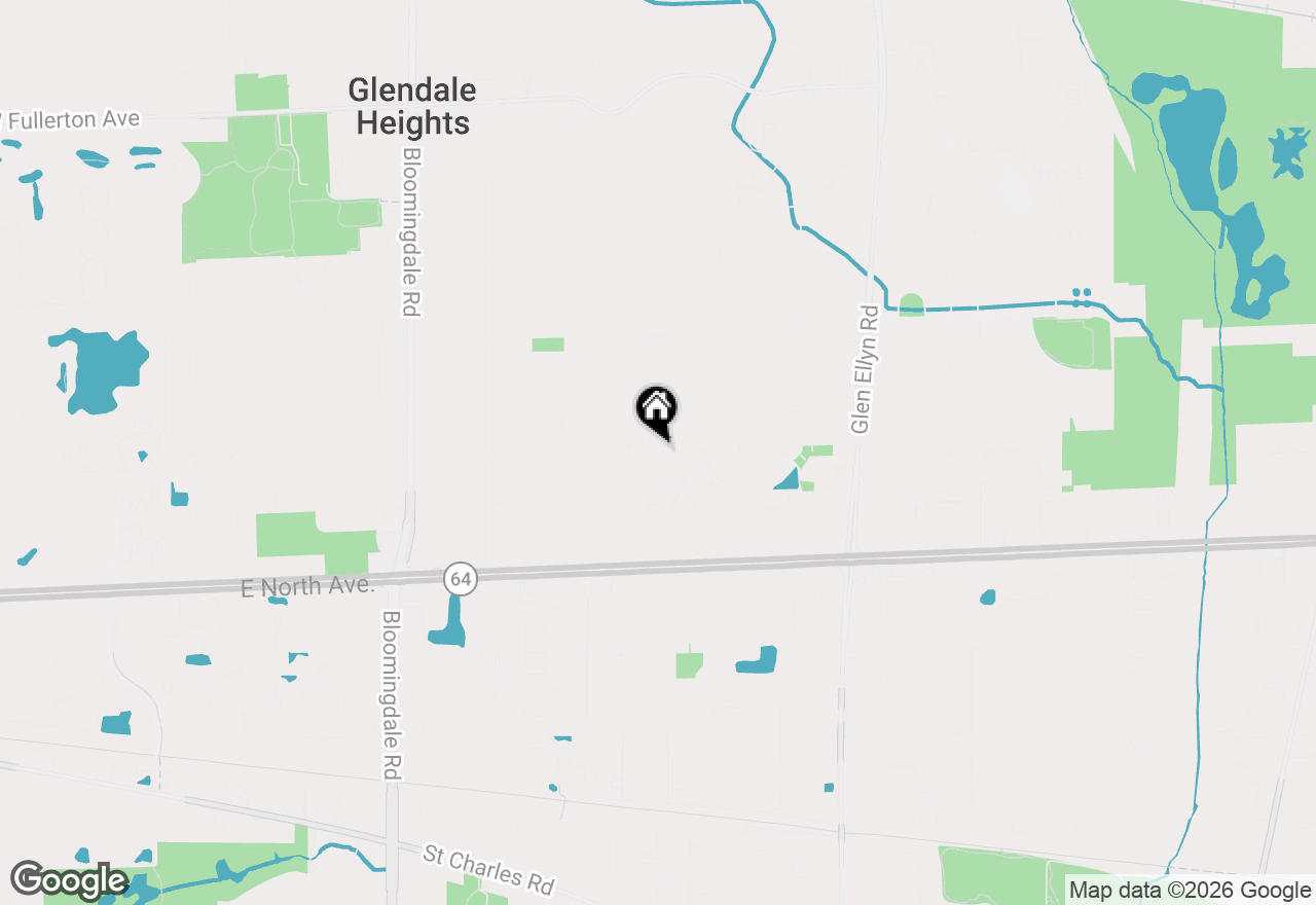Map of 413 Sidney Avenue #A, Glendale Heights, IL 60139