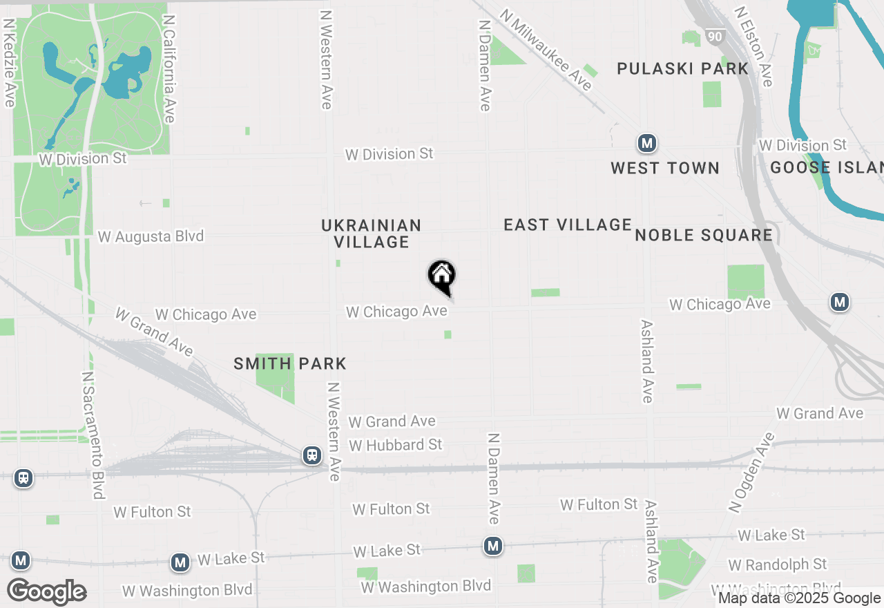 Map of 2116 W Chicago Avenue #3W, Chicago, IL 60622