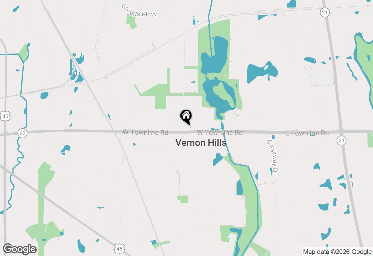 Map of 111 Windsor Drive, Vernon Hills, IL 60061