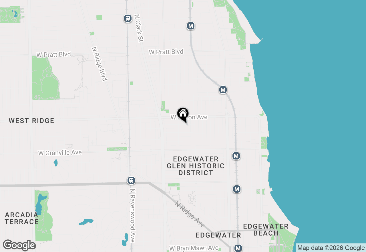 Map of 1443 W Highland Avenue, Chicago, IL 60660