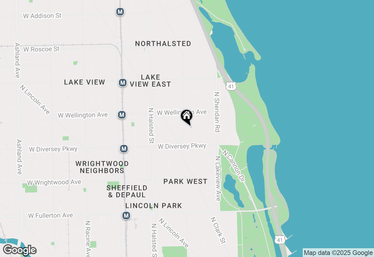 Map of 550 W Surf Street #115, Chicago, IL 60657