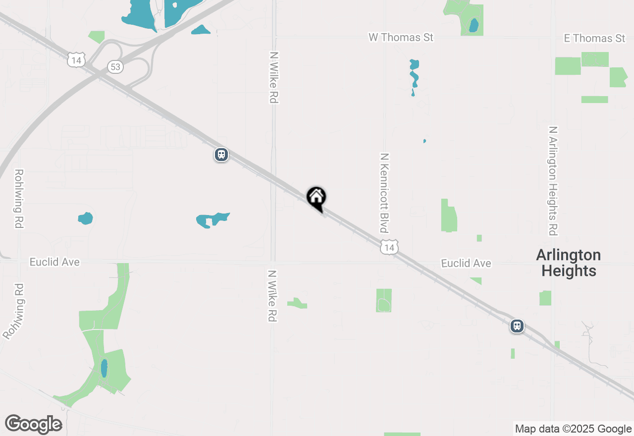 Map of 1414 W Vine Street, Arlington Heights, IL 60005