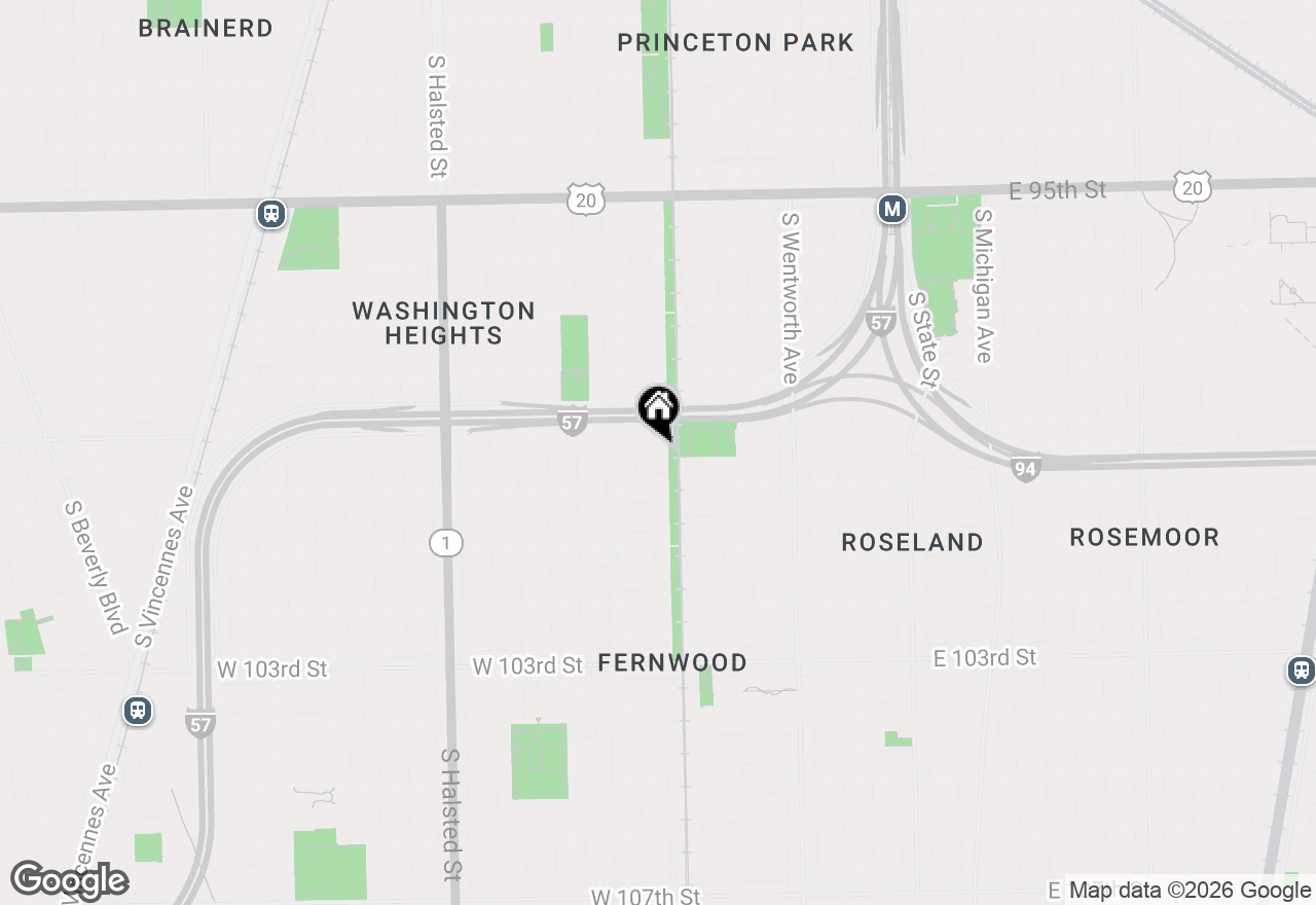 Map of 406 W 99th Place, Chicago, IL 60628