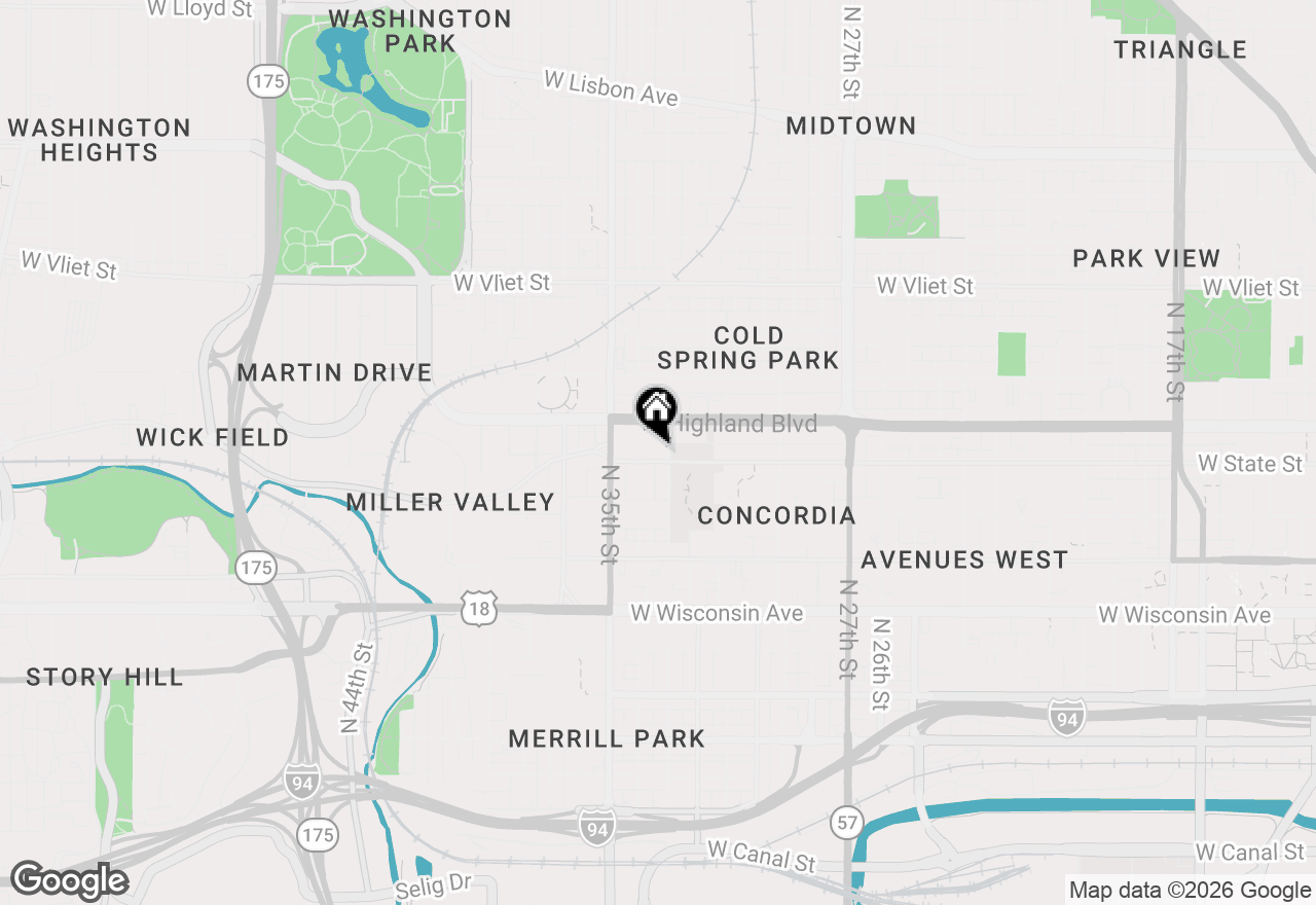 Map of 3312 W State St #3314, Milwaukee, WI 53208