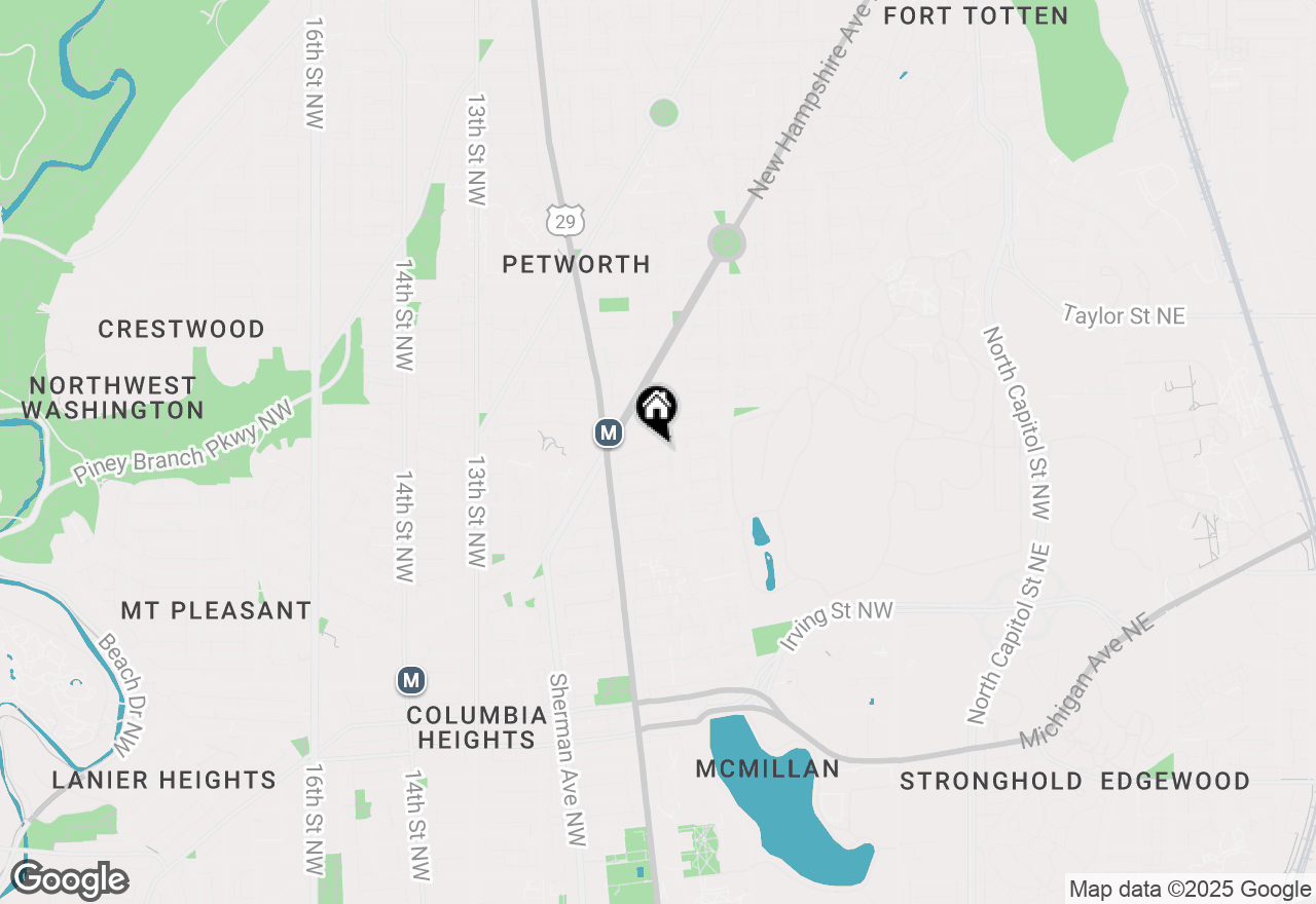 Map of 727 Quebec Place Nw #B, Washington, DC 20010