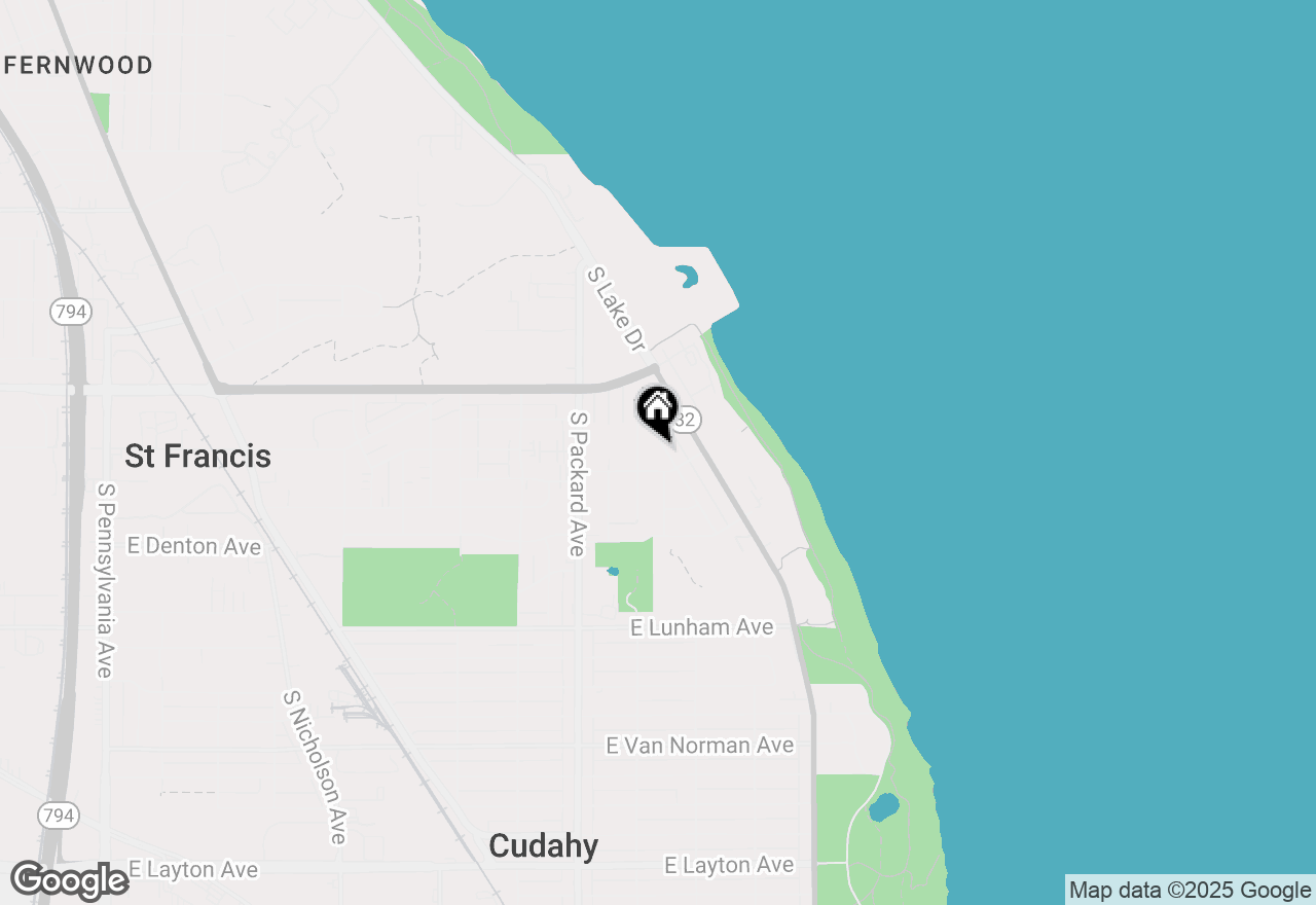 Map of 4001 S Hately Ave, St. Francis, WI 53235