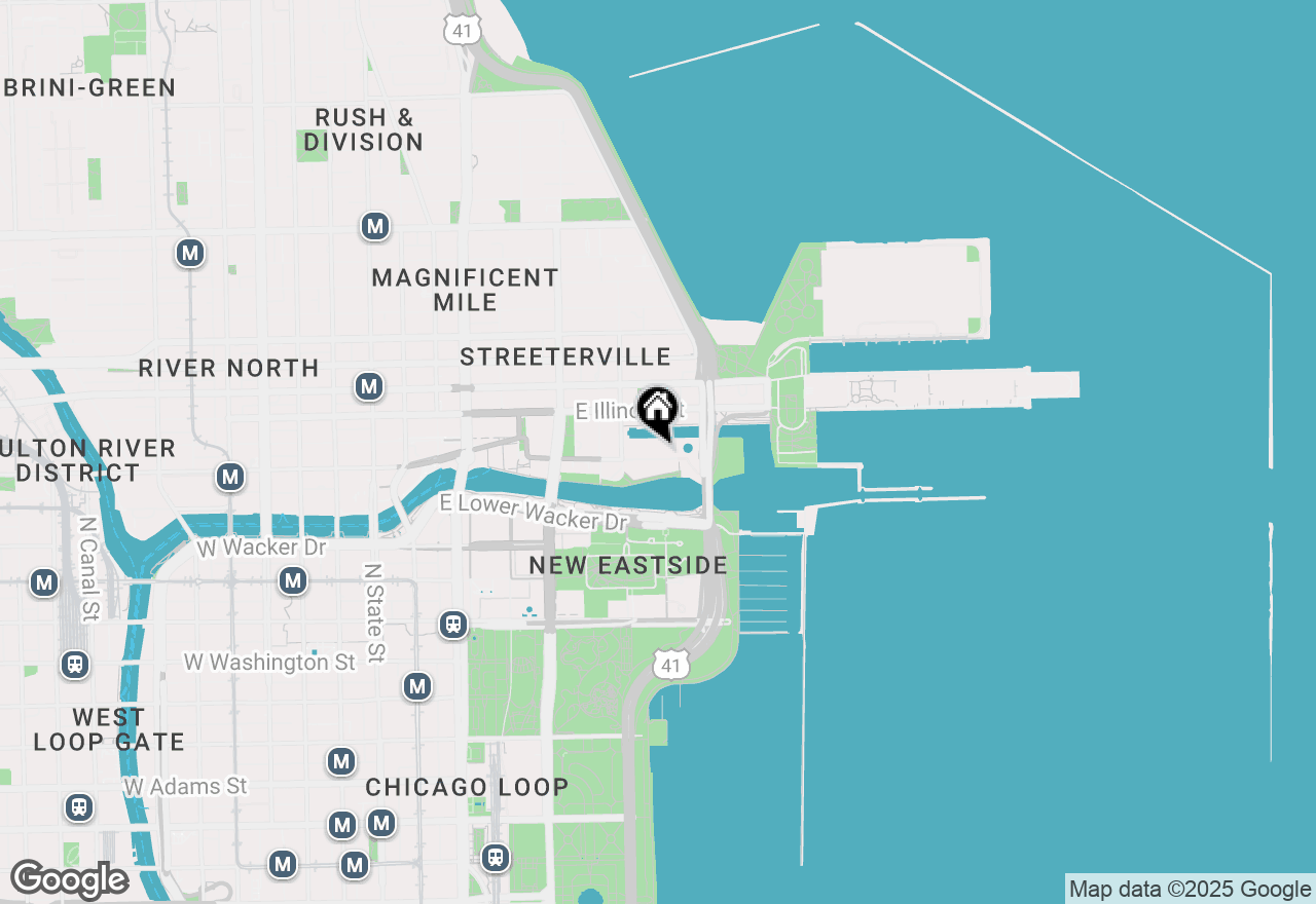 Map of 438 E North Water Street, Chicago, IL 60611