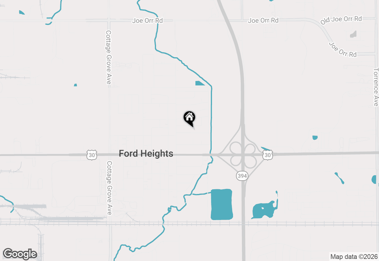 Map of 1436 Congress Lane, Ford Heights, IL 60411