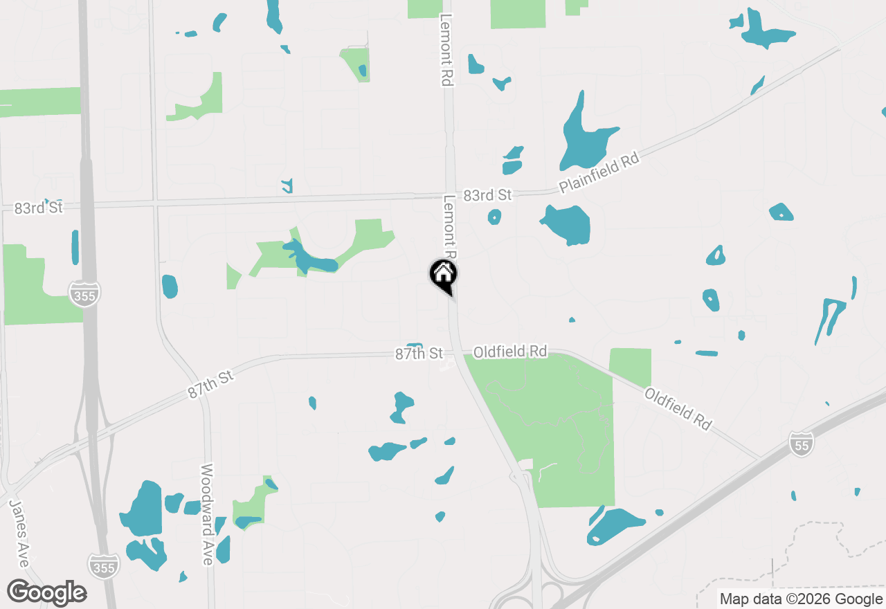 Map of 8581 Sandalwood Drive, Darien, IL 60561