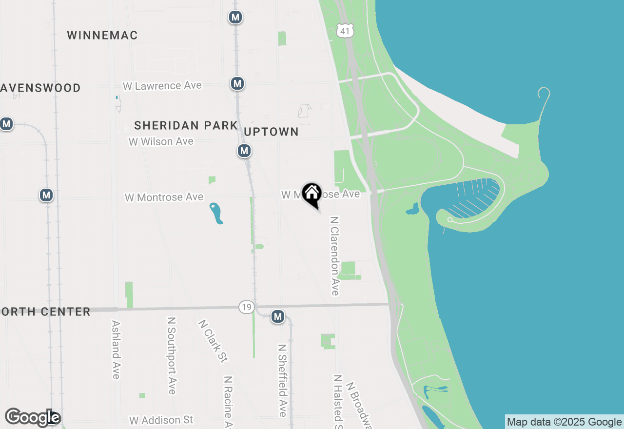 Map of 848 W Junior Terrace, Chicago, IL 60613