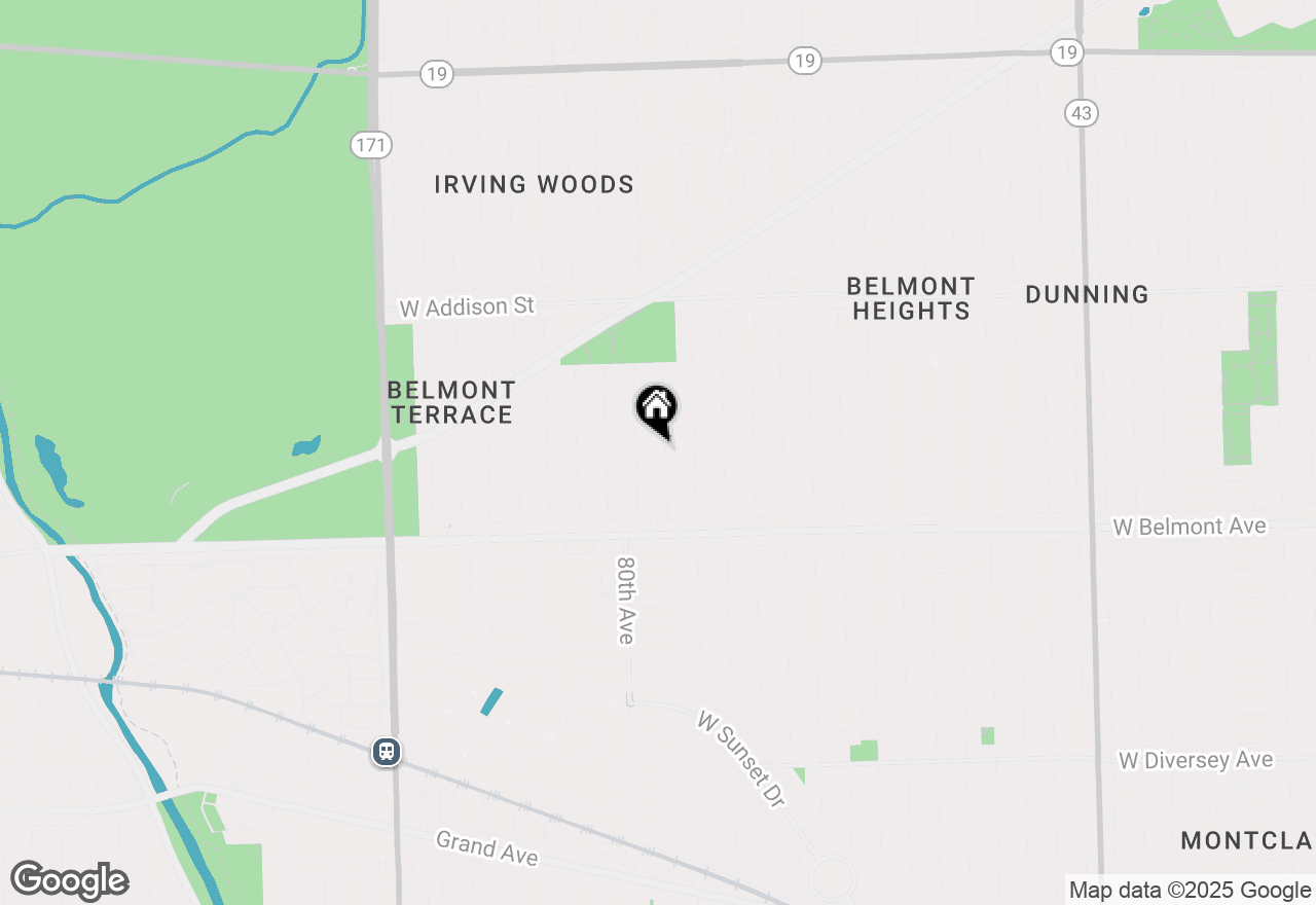 Map of 3329 N Osage Avenue, Chicago, IL 60634