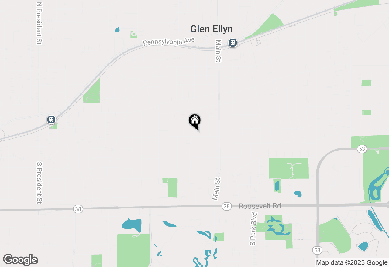 Map of 210 Sunset Ave, Glen Ellyn, IL 60137